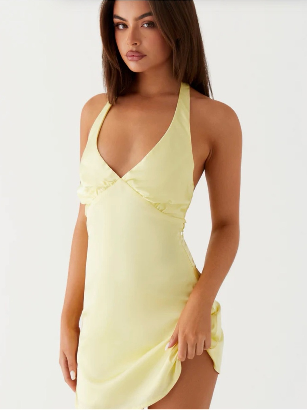 Peppermayo Heavy Hearted Mini Dress - Yellow